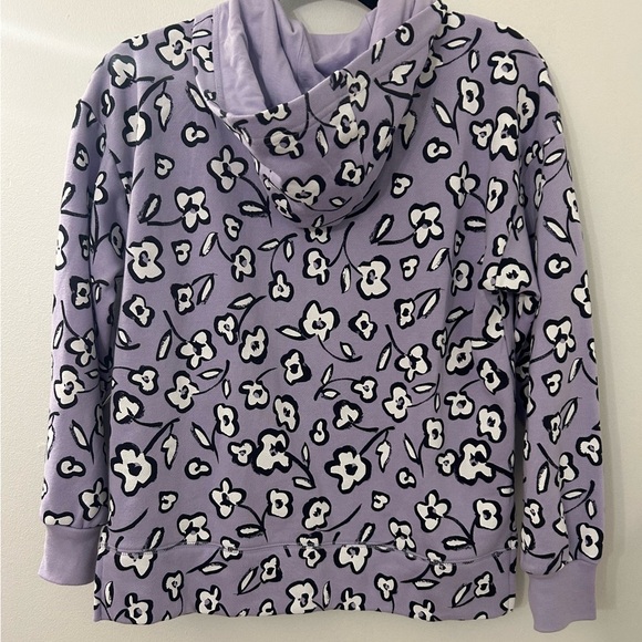 Free Assembly Girls Hooded Sweatshirt Zip-Up Jacket Purple Flowers XL‎ NWT - Picture 2 of 10